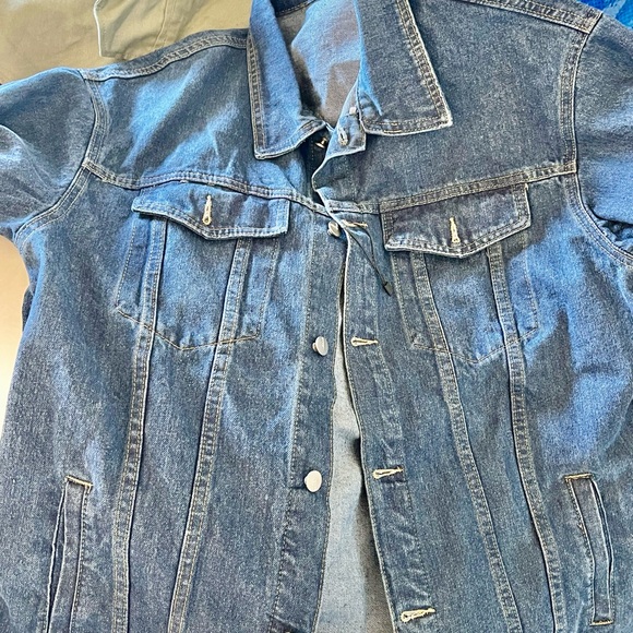 New blue denim unisex jacket size XL - Picture 6 of 9